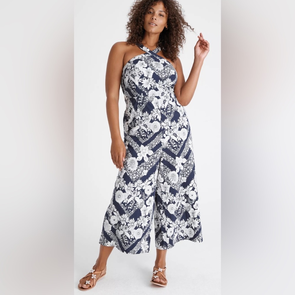 Anthropologie MAEVE Magda Floral Jumpsuit, Size 8 (like new condition)